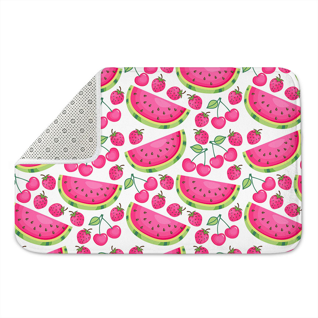 Cute Berry Watermelon Pattern Print Indoor Door Mat