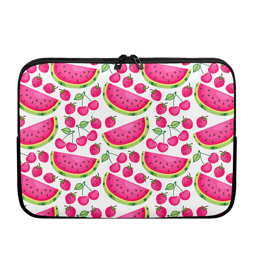 Cute Berry Watermelon Pattern Print Laptop Sleeve