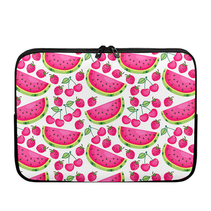 Cute Berry Watermelon Pattern Print Laptop Sleeve