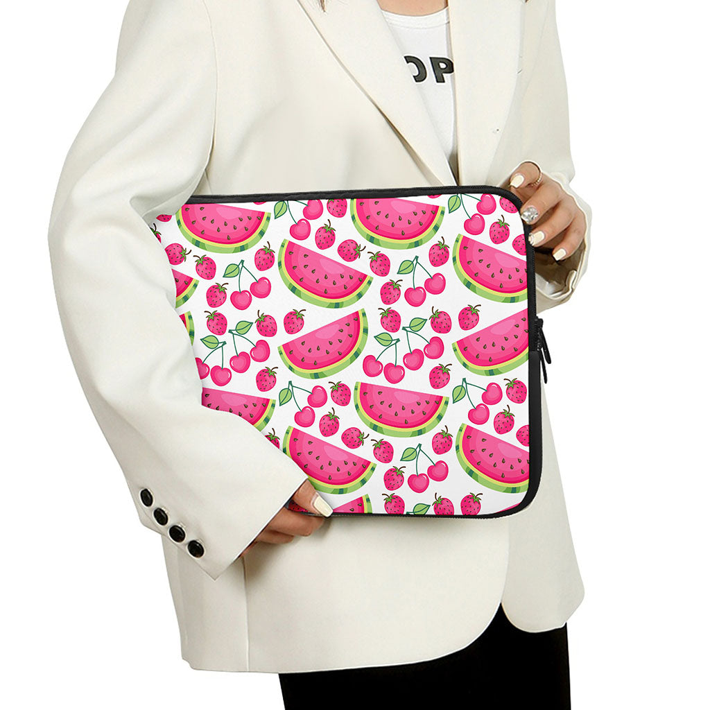 Cute Berry Watermelon Pattern Print Laptop Sleeve