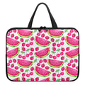 Cute Berry Watermelon Pattern Print Laptop Sleeve With Handle