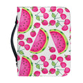 Cute Berry Watermelon Pattern Print Leather Bible Cover