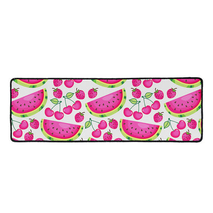 Cute Berry Watermelon Pattern Print Long Kitchen Mat