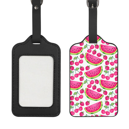 Cute Berry Watermelon Pattern Print Luggage Tag
