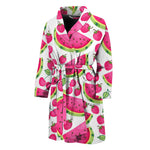 Cute Berry Watermelon Pattern Print Men's Bathrobe