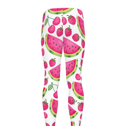 Cute Berry Watermelon Pattern Print Men's leggings