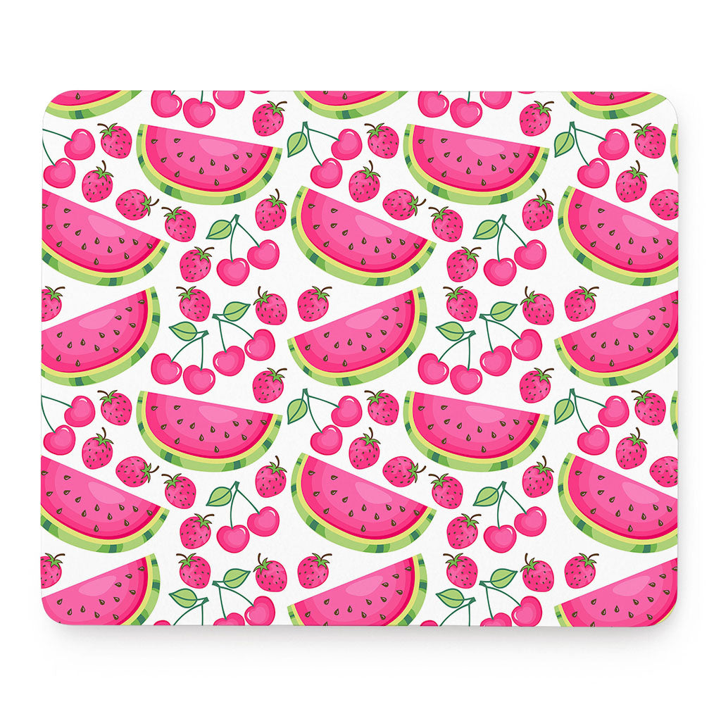 Cute Berry Watermelon Pattern Print Mouse Pad
