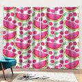 Cute Berry Watermelon Pattern Print Pencil Pleat Curtains