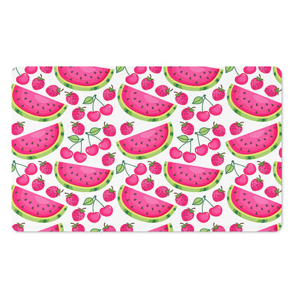 Cute Berry Watermelon Pattern Print Polyester Doormat
