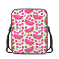Cute Berry Watermelon Pattern Print Rectangular Crossbody Bag