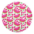 Cute Berry Watermelon Pattern Print Round Blanket