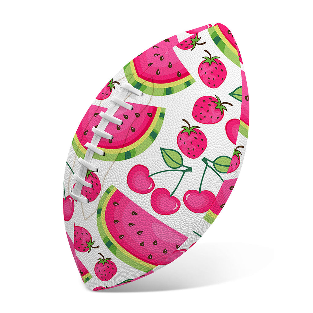 Cute Berry Watermelon Pattern Print Rugby Ball