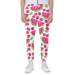 Cute Berry Watermelon Pattern Print Scuba Joggers