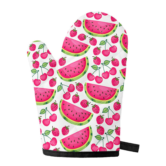 Cute Berry Watermelon Pattern Print Single Oven Mitt