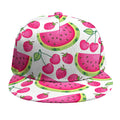 Cute Berry Watermelon Pattern Print Snapback Cap