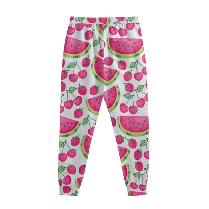 Cute Berry Watermelon Pattern Print Sweatpants