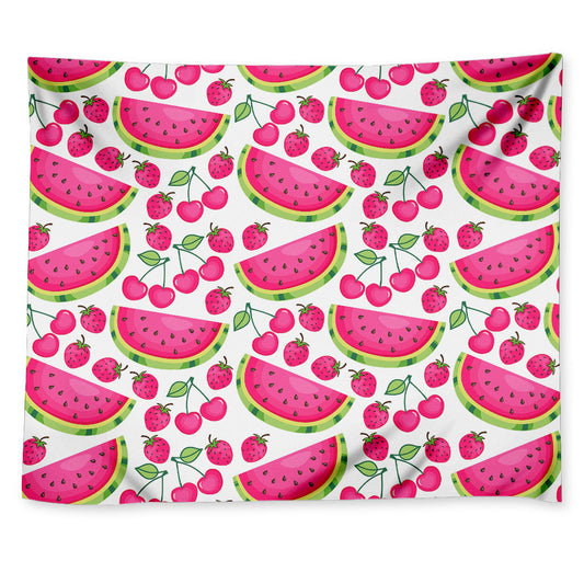 Cute Berry Watermelon Pattern Print Tapestry