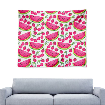 Cute Berry Watermelon Pattern Print Tapestry