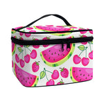 Cute Berry Watermelon Pattern Print Travel Makeup Bag