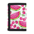 Cute Berry Watermelon Pattern Print Trifold Wallet