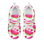 Cute Berry Watermelon Pattern Print White Running Shoes