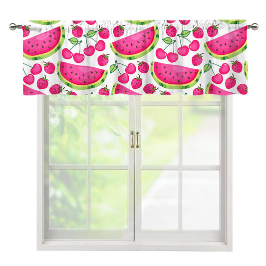 Cute Berry Watermelon Pattern Print Window Valance