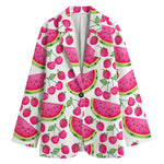 Cute Berry Watermelon Pattern Print Women's Blazer