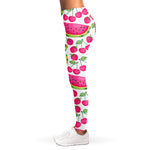 Cute Berry Watermelon Pattern Print Women's Leggings
