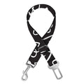 Cute Black And White Heart Pattern Print Dog Seat Belt