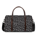 Cute Black And White Heart Pattern Print Duffel Bag