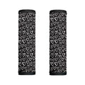 Cute Black And White Heart Pattern Print Handle Covers