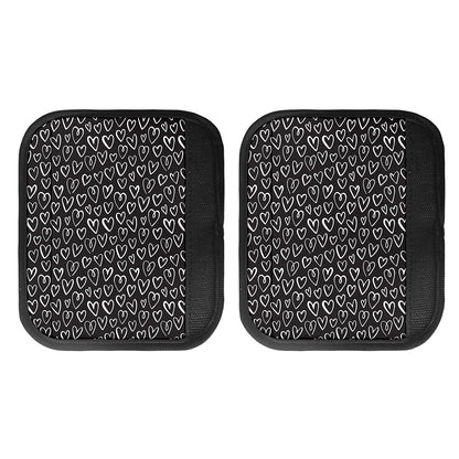 Cute Black And White Heart Pattern Print Handle Covers