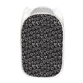 Cute Black And White Heart Pattern Print Mesh Laundry Hamper
