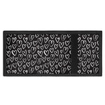 Cute Black And White Heart Pattern Print Trifold Wallet