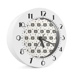 Cute Black Bear Pattern Print Alarm Clock