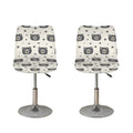 Cute Black Bear Pattern Print Bar Stool Covers