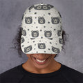 Cute Black Bear Pattern Print Baseball Cap