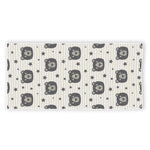 Cute Black Bear Pattern Print Beach Towel