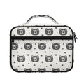 Cute Black Bear Pattern Print Briefcase Bible Bag