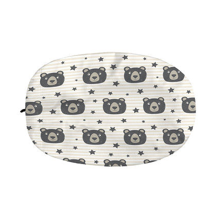 Cute Black Bear Pattern Print Car Side Mirror Covers
