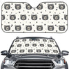 Cute Black Bear Pattern Print Car Windshield Sun Shade