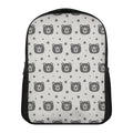 Cute Black Bear Pattern Print Casual Backpack