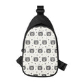 Cute Black Bear Pattern Print Sling Bag