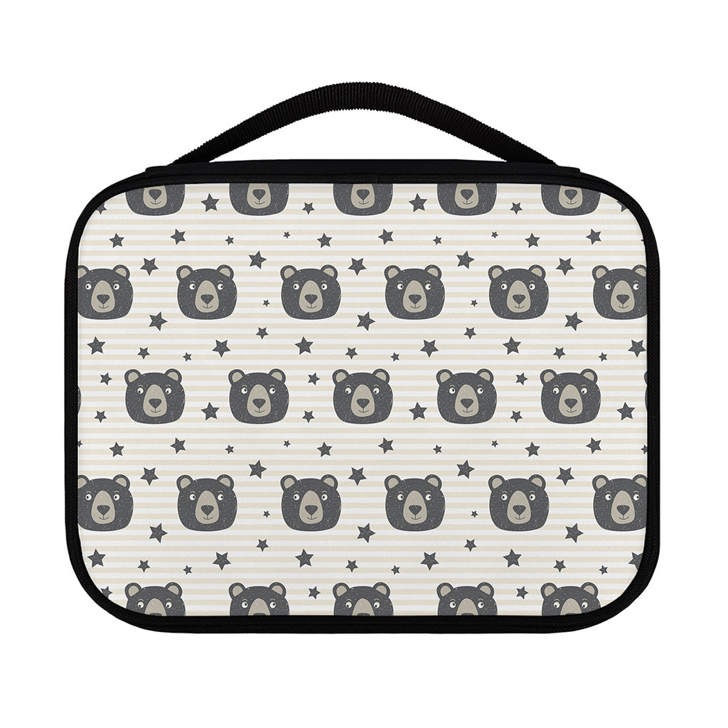 Cute Black Bear Pattern Print Classic Bible Case
