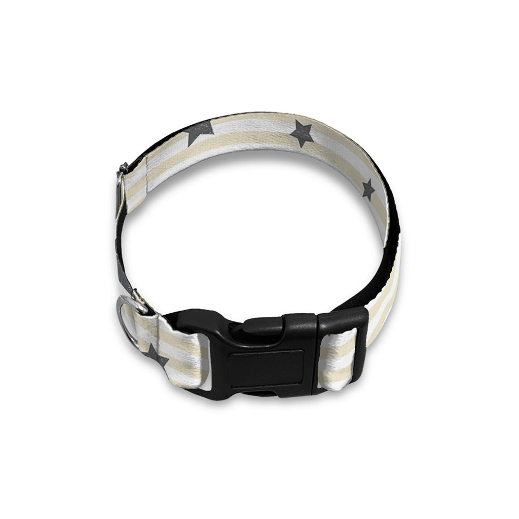 Cute Black Bear Pattern Print Dog Collar