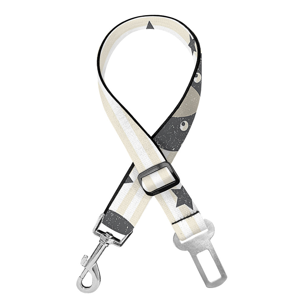 Cute Black Bear Pattern Print Dog Seat Belt