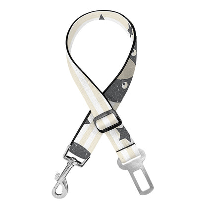 Cute Black Bear Pattern Print Dog Seat Belt