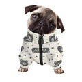 Cute Black Bear Pattern Print Dog Zip Up Jacket