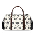 Cute Black Bear Pattern Print Duffel Bag