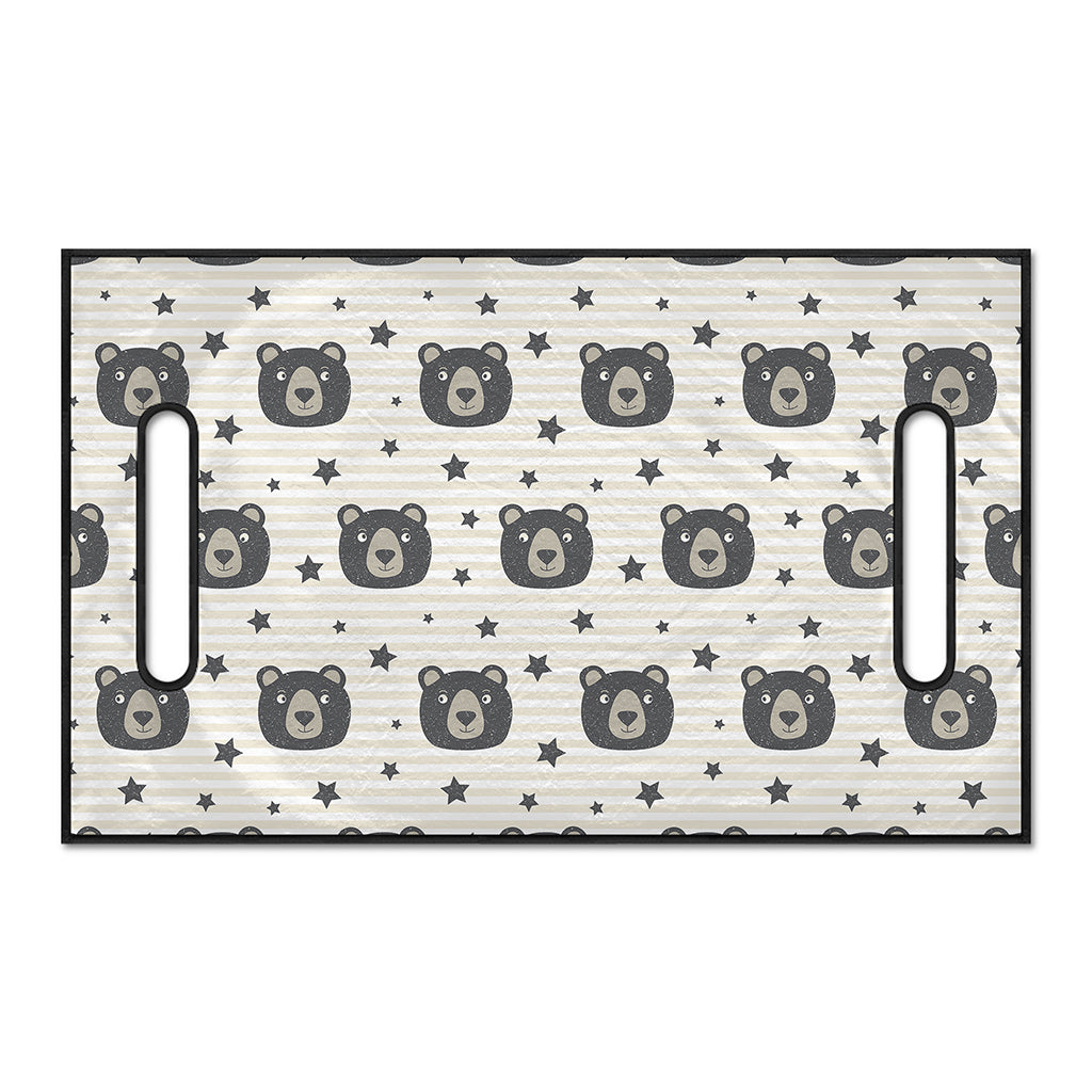 Cute Black Bear Pattern Print Golf Cart Seat Cover
